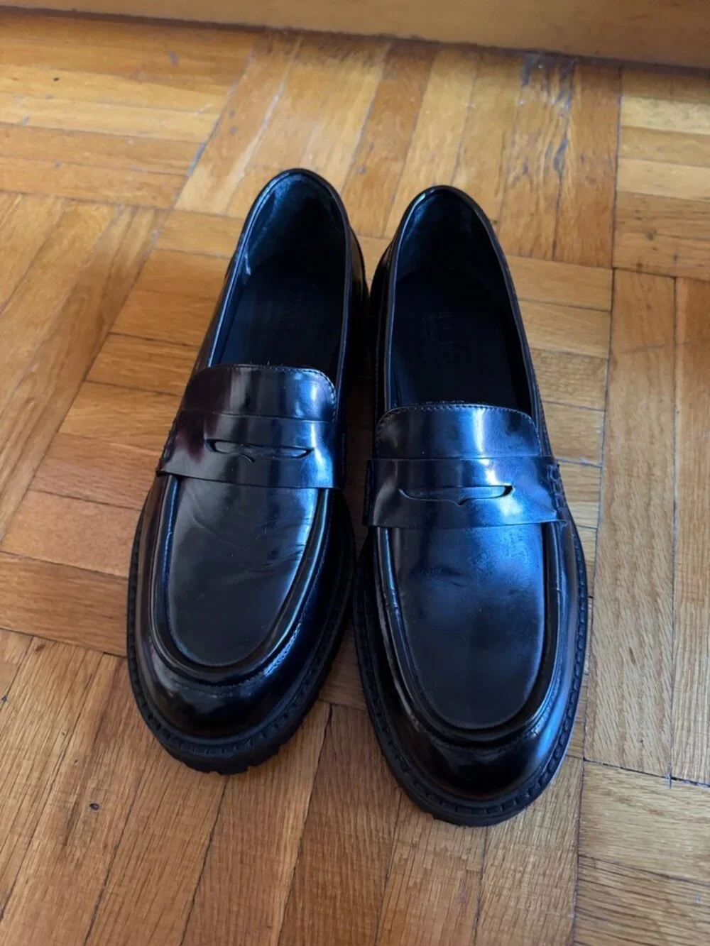 Koio Arezzo Black Lug Loafers (sz 7)